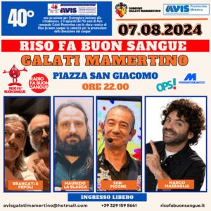 Riso Fa Buon Sangue È Tornato In Sicilia Dopo 7 Anni!