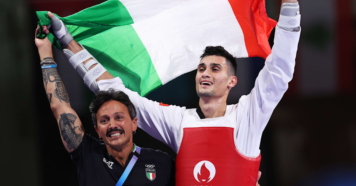 Il potere del maestro: Claudio Nolano e il trionfo di Simone Alessio a Parigi 2024 nel Taekwondo!