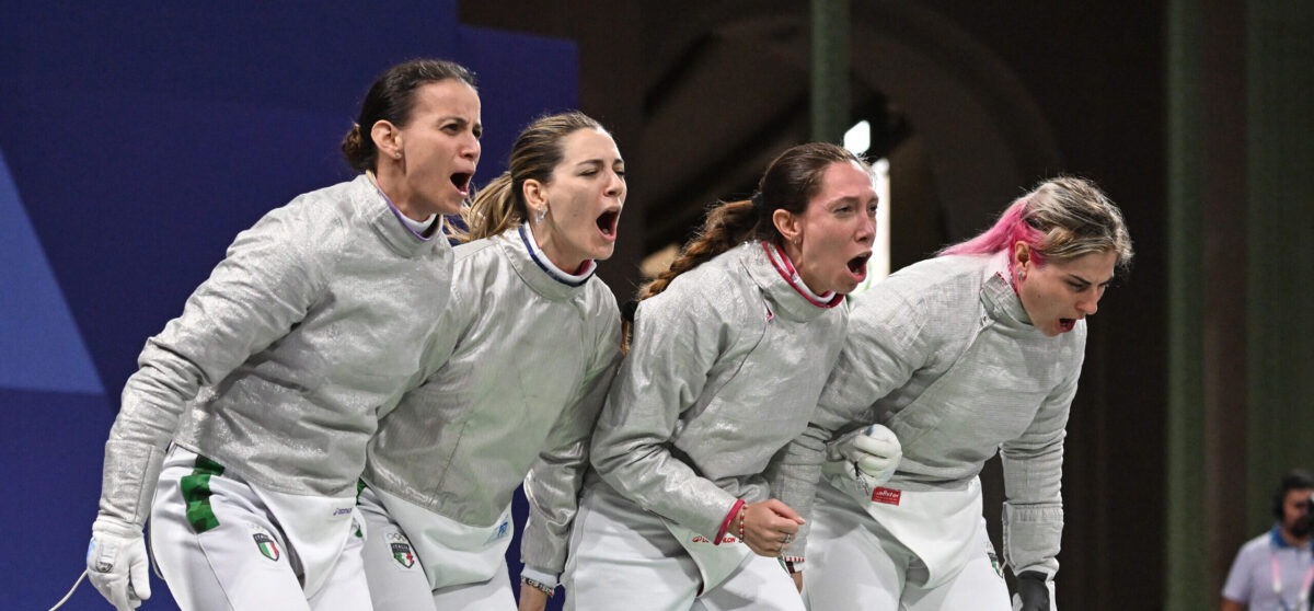 Squadra azzurra di sciabola femminile fermata ai quarti di finale alle Olimpiadi di Parigi 2024!