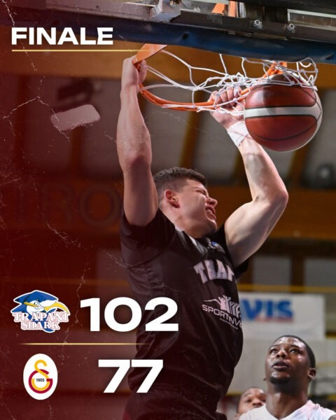 Trapani Shark conquista la vittoria su Galatasaray con un incredibile 102-77!