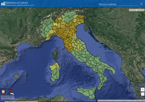 Maltempo in arrivo: allerta arancione per 6 Regioni del centro-nord!