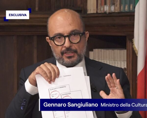 Sangiuliano al Tg1 rivela la sua relazione con Boccia e ribadisce la sua non ricattabilità!