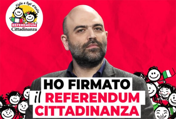 Saviano sostiene il referendum per la cittadinanza degli stranieri!