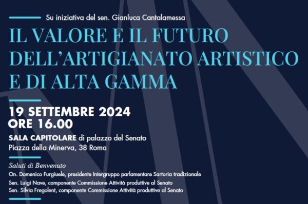 Scopri il futuro dell'artigianato artistico e di alta gamma: un incontro imperdibile a Roma il 19 settembre!