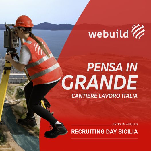 Teatro di nuove opportunità: Recruiting Day del Gruppo Webuild in Sicilia per operatori di cantiere