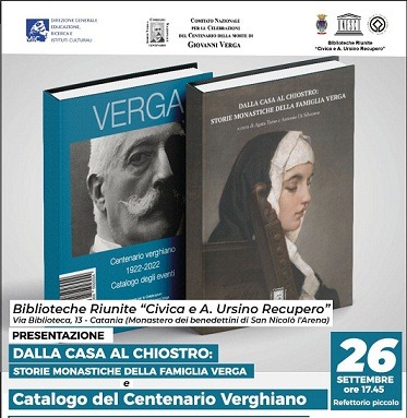 Un viaggio nel mondo di Giovanni Verga: celebrazioni e letture al Monastero dei Benedettini