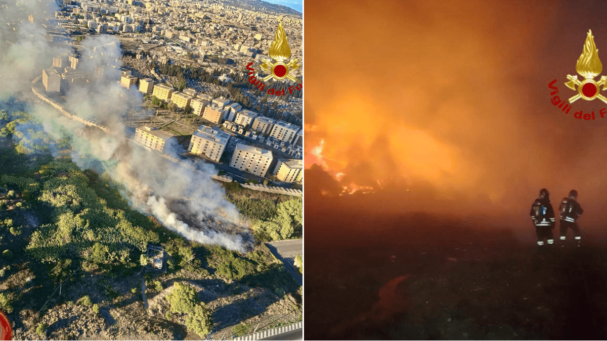 Incendio Cimitero di Catania: rimane solo fumo e il grande plauso ai Vigili del Fuoco [FOTO]