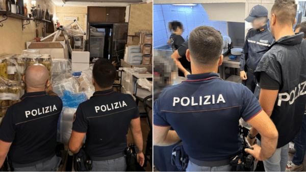 Lavoratori in nero, alimenti non tracciati e 60mila euro di multa per la “regale” trattoria in via Plebiscito