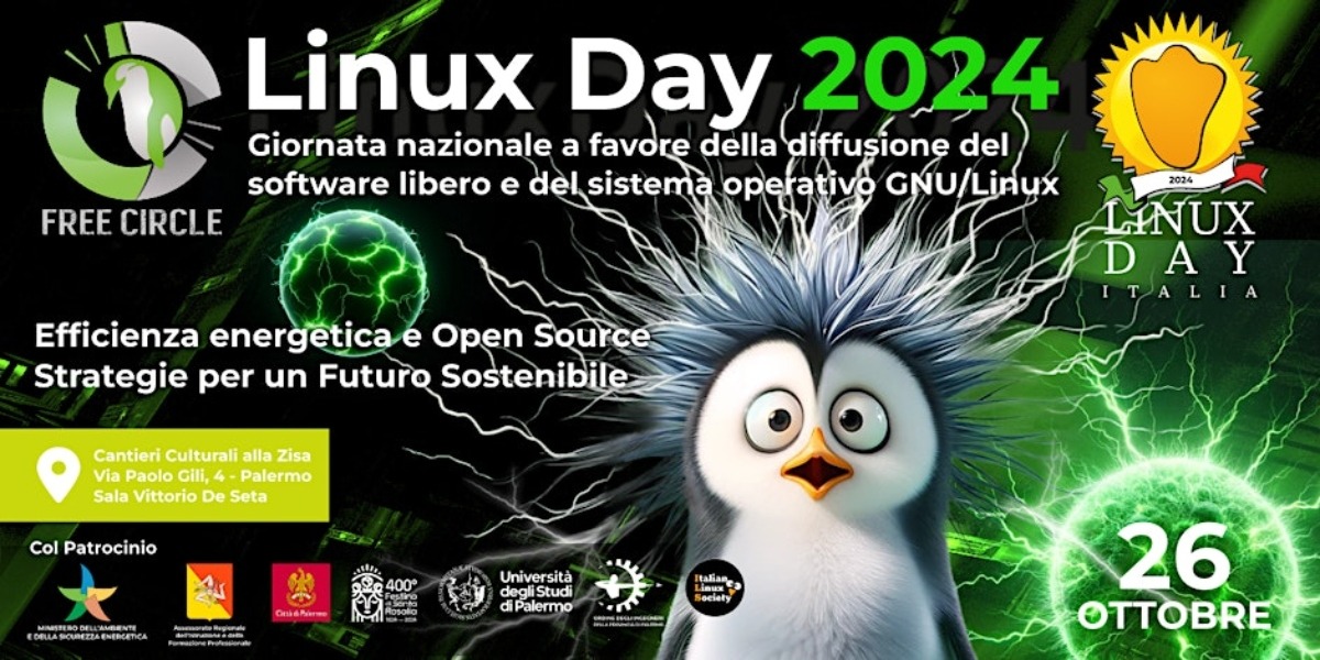 Palermo si prepara al Linux Day 2024: efficienza energetica e Open Source protagonisti della sostenibilità