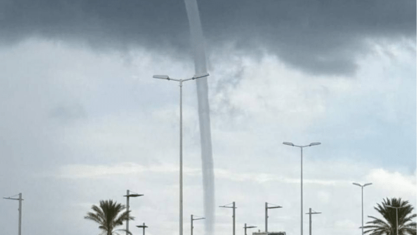 Tromba d'aria nel Palermitano: tra spettacolo e preoccupazione anche per l’aeroporto di Palermo