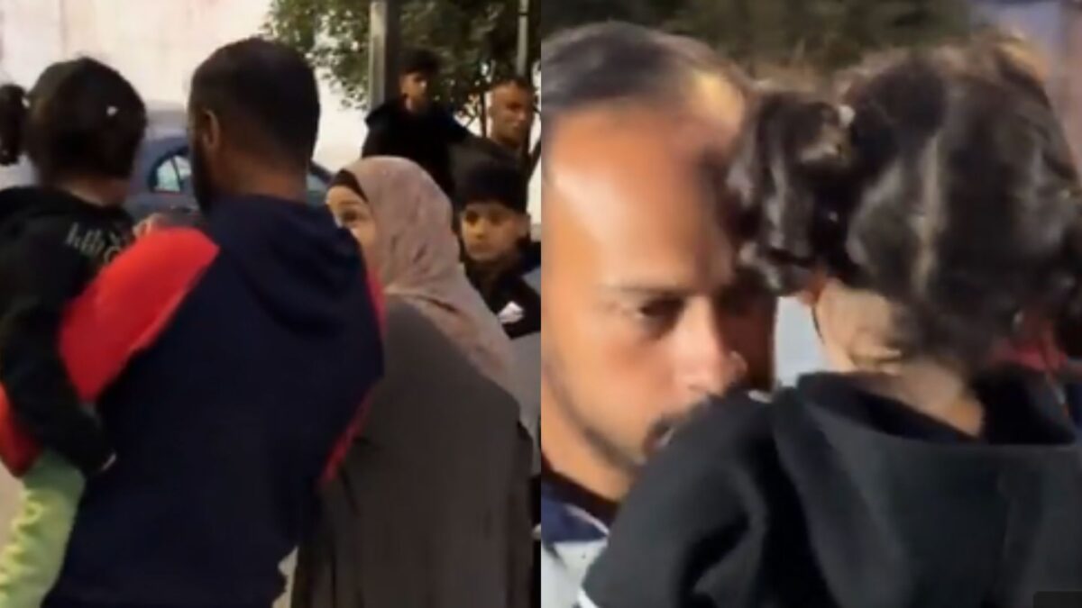 Bambina di 3 anni sopravvive a un raid a Gaza | Incredibile il suo commovente riabbraccio con il papà dopo un anno di separazione!