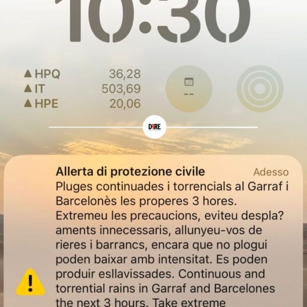 Barcellona in allerta! | La Protezione Civile lancia messaggi di emergenza che scatenano polemiche e paura tra i cittadini