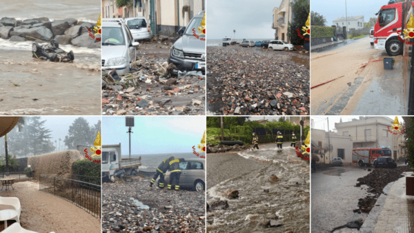 Maltempo nel Catanese: il foto racconto degli interventi più critici dei Vigili del Fuoco [FOTO]