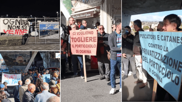 Privatizzazione Porticciolo di Ognina: manifestazione e protesta, “palla” torna al Comune [FOTO E VIDEO]